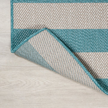 Negril Two-tone Wide Stripe Indoor/outdoor Area Rug